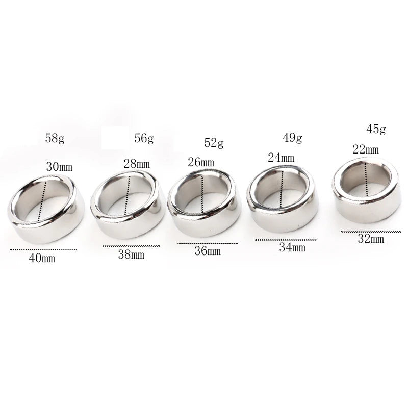 24-30mm Cock Ring Metal Penis Toy Headers Foreskin Rings Delay Premature Ejaculation Dick Erection Ring Sex Shop Products Man