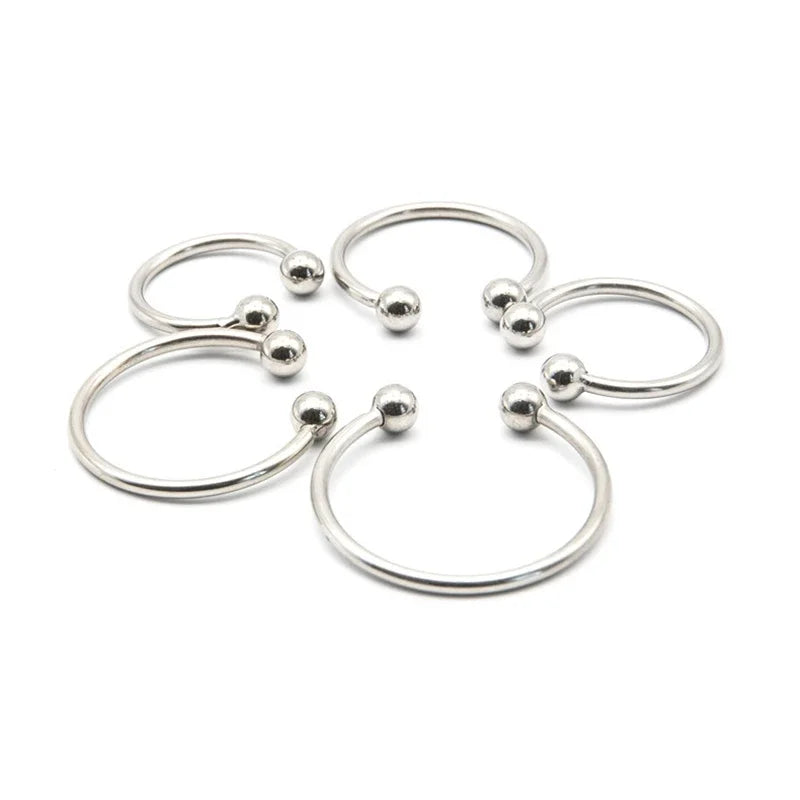 25/28/30/33/35/40mm Penis Ring Head Glans Stimulating Stainless Steel Penis Ring For Male Penis Enlargement Erection Cocks Rings