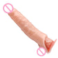 27cm Huge Penis Sleeve Bigger Cock Extender Sleeve Extended Dick Enlargement Reusable Condom Adult Sex Toys For Men