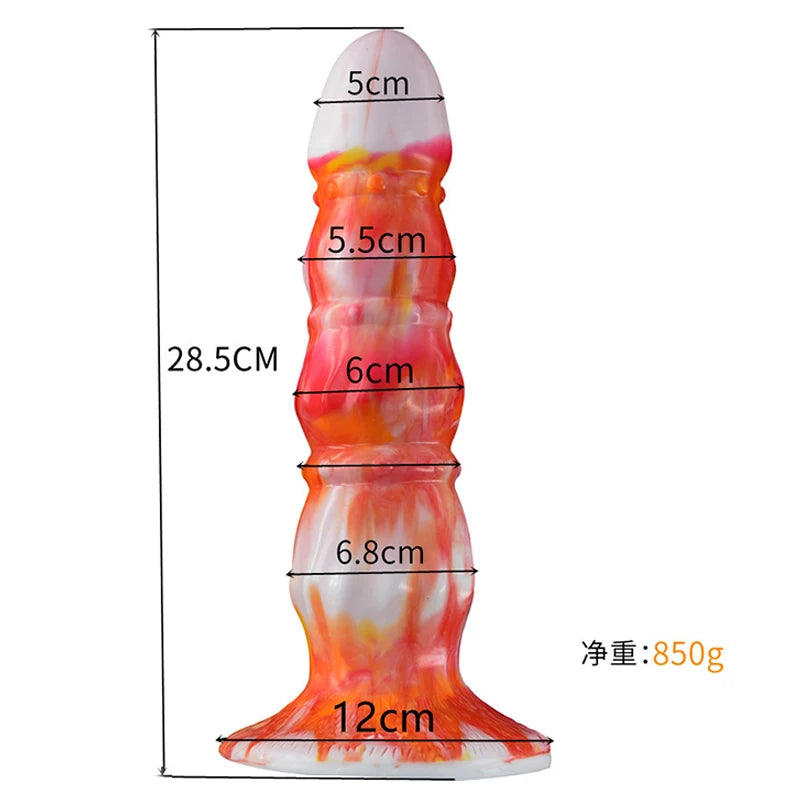 28.5*6.8cm Silicone Large Anal Plug Big Anal Sex-toys Dildos For Woman Masturbators Prostate Massage For men Butt Plug Adult Toy