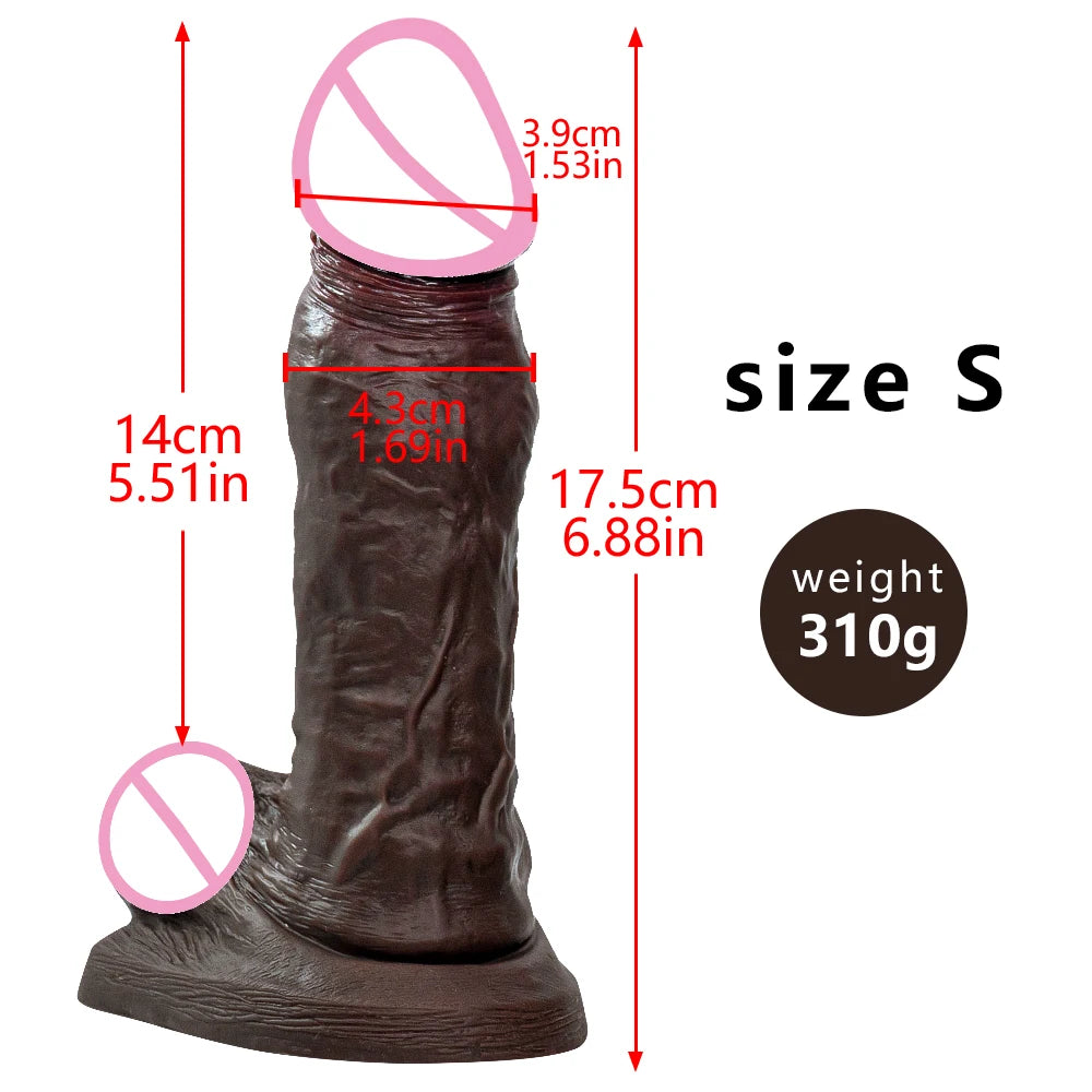 28.5cm Realistic Dildo Hands-Free Strong Sucker Huge Big Dildos Anal Plug Silicone Big Penis Sex Toy For Woman Sex Shop Adult 18