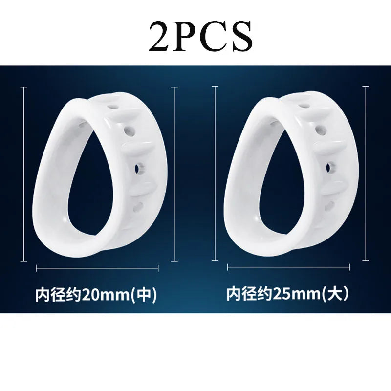 2PCS/3PCS Foreskin Correction Cock Ring Reusable Penis Rings Delay Ejaculation Male Glans Rings Sex Toys for Men Adults