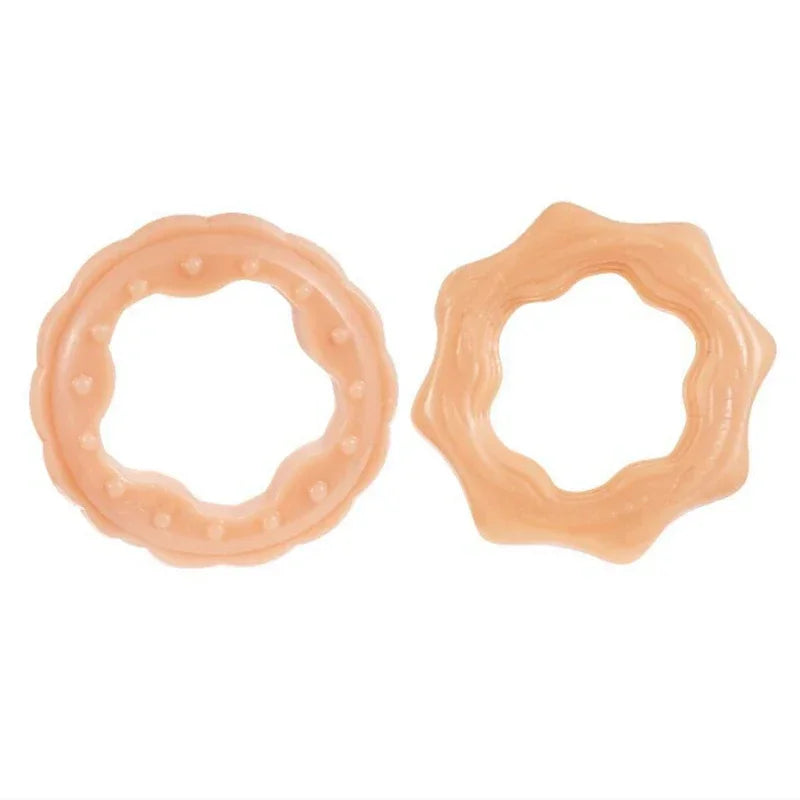 2Pcs/box Male Foreskin Rings Penis Sleeve Scrotum Rings Men Sex Toys Testicle Cock Ring Male Masturbation Delay Ejaculation