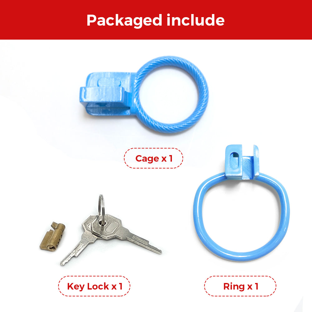 Ultra Blue Circle Bondage Chastity Cage – GXLOCK Store