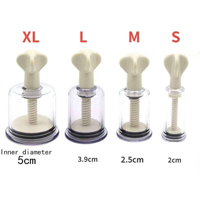 2pcs Nipple Sucker BDSM Bondage Multifunction Breast Enlarger Sex Product for Adults Clit Suction Vacuum Clamps Pumps Sex Toys