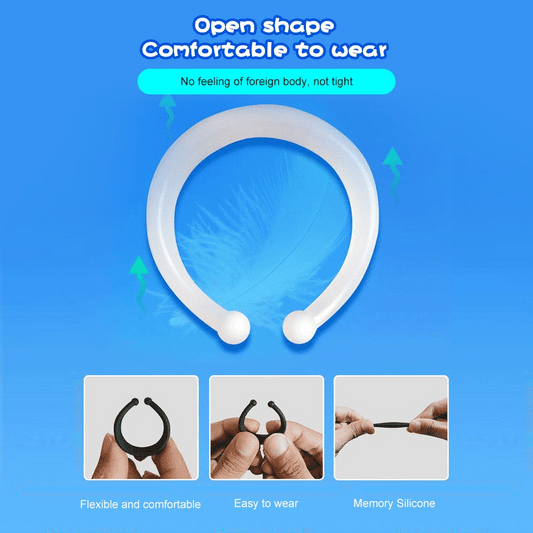 2pcs Penis Rings for Beginer Foreskin Corrector Male Masturbator Delay Ejaculation Cock Rings Penis Training for Adult Sex Toys