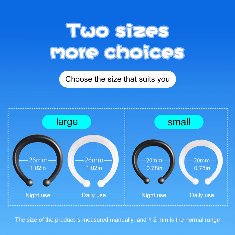 2pcs Penis Rings for Beginer Foreskin Corrector Male Masturbator Delay Ejaculation Cock Rings Penis Training for Adult Sex Toys