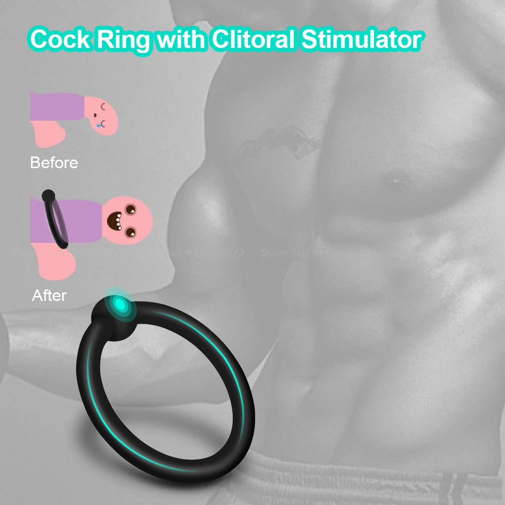 3-8 PCS Men's Silicone Cock Ring Erection Ring for Ejaculation Delay Sex Toys for Men Couples Clitoris Stimulator Penis Ring