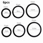 3-8 PCS Men's Silicone Cock Ring Erection Ring for Ejaculation Delay Sex Toys for Men Couples Clitoris Stimulator Penis Ring