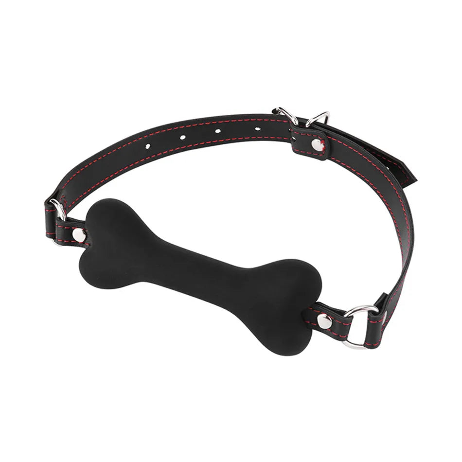 3 Colors Adult Games Dog Bone Mouth Gag