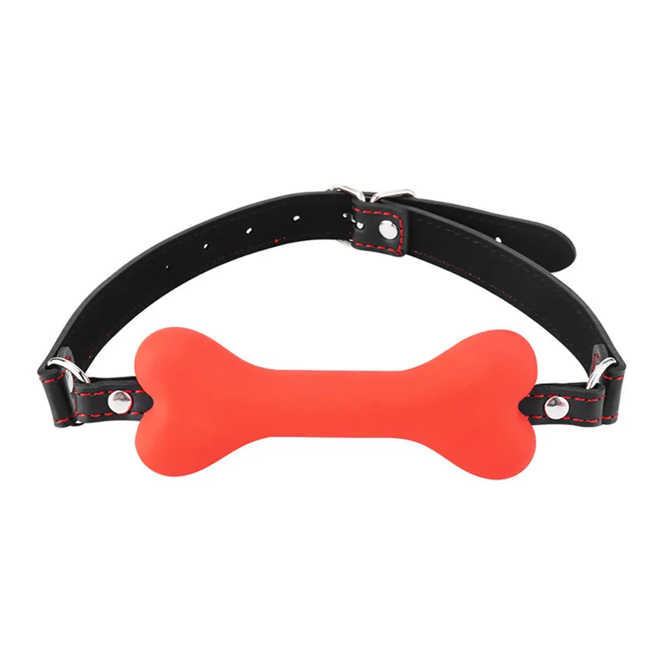 3 Colors Adult Games Dog Bone Mouth Gag