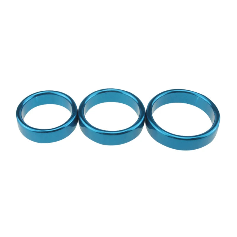 3 Dia for choose 5 colorful metal male erection penis cock Ring delay time lock bondage SM Sex Toy for men