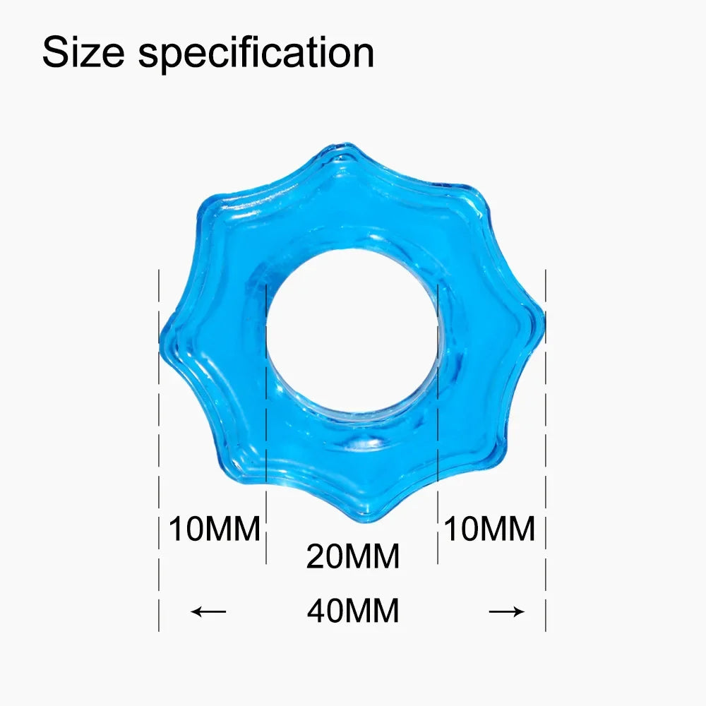 3 Pcs/Set Cock Penis Ring Bead Penis Ring Male Delay Ejaculation Lasting Silicone Erection Ring Sex Toys for Men Adults