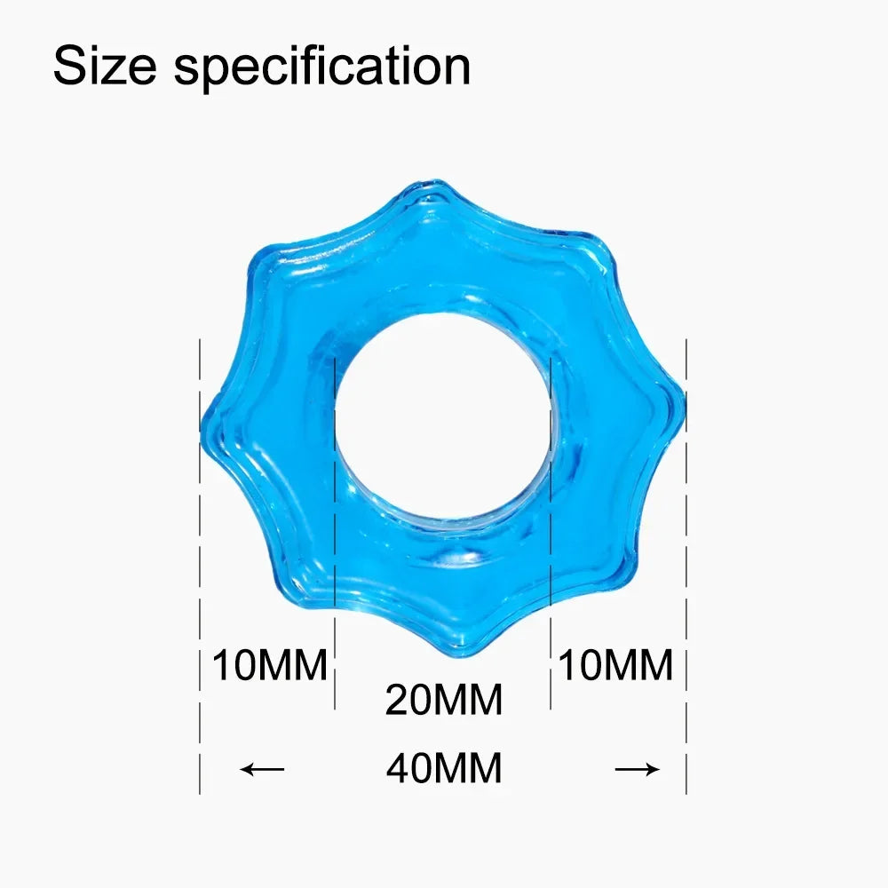 3 Pcs/Set Cock Penis Ring Bead Penis Ring Male Delay Ejaculation Lasting Silicone Erection Ring Sex Toys for Men Adults