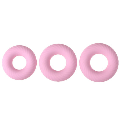 3 Pcs/Set Macaron Cock Ring Delay Ejaculation Adult Toys For Men Dick Enlargement Silicone Penis Ring Sex Toys Stronger Erection