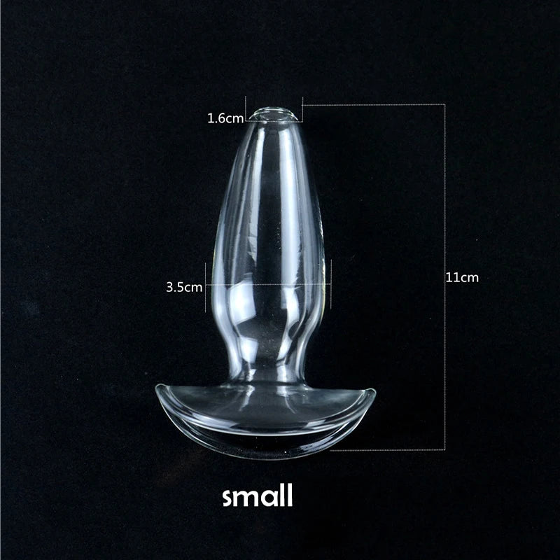 3 Size Choose Glass Hollow Butt Plug Anal Speculum Glass Anal Plug Expander Prostate Massager Anal Sex Toys For Women Men