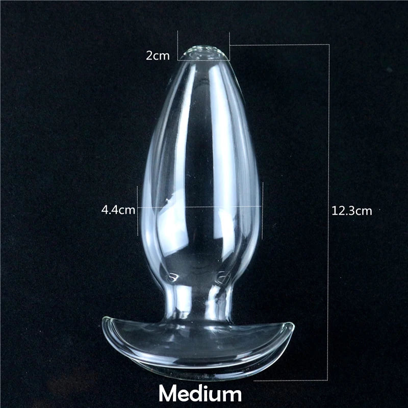 3 Size Choose Glass Hollow Butt Plug Anal Speculum Glass Anal Plug Expander Prostate Massager Anal Sex Toys For Women Men