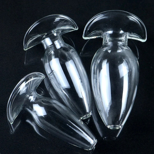 3 Size Choose Glass Hollow Butt Plug Anal Speculum Glass Anal Plug Expander Prostate Massager Anal Sex Toys For Women Men