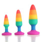 3 Size silicone butt plug unisex sexo rolha  adulto brinquedos do sexo para homens/mulheres treinador anal para casais