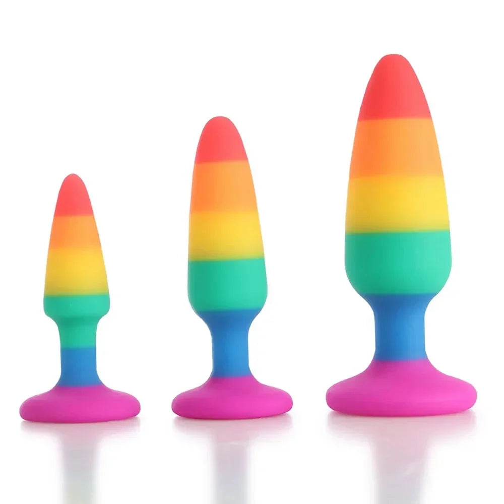 3 Size silicone butt plug unisex sexo rolha  adulto brinquedos do sexo para homens/mulheres treinador anal para casais