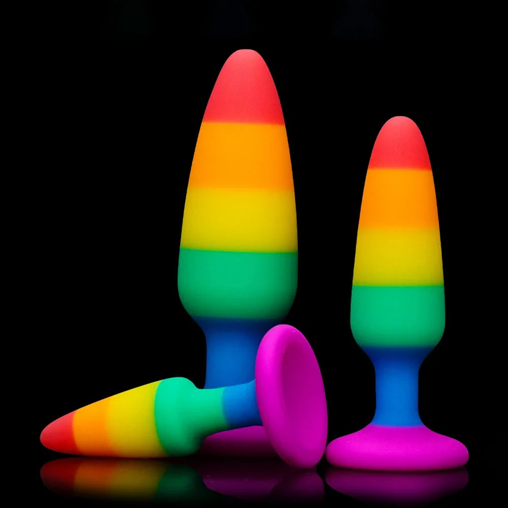 3 Size silicone butt plug unisex sexo rolha  adulto brinquedos do sexo para homens/mulheres treinador anal para casais