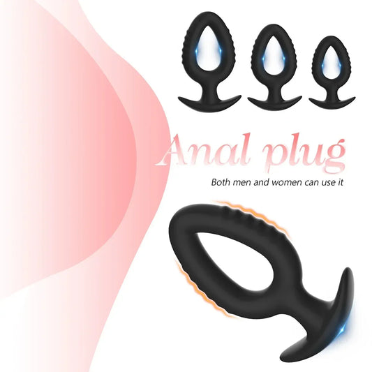 3 Sizes Anal Plug Sex Toys Soft Silicone Erotic Massager Stimulator Butt Plug for Women Dilating Analplugs for Posterior Chamber