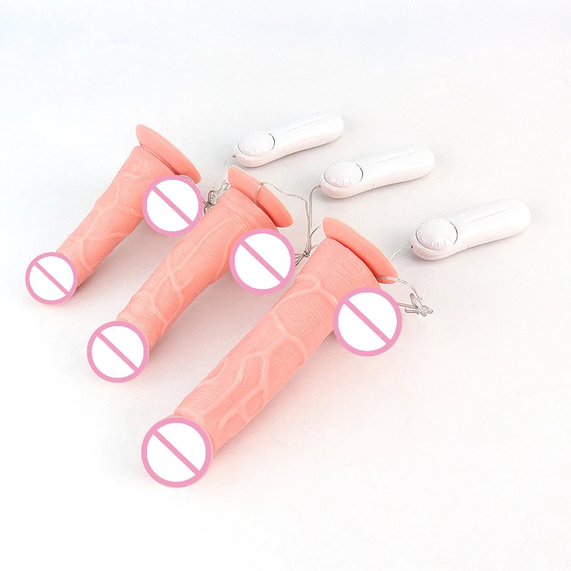 3 Sizes Dildo Vibrator Vagina Anal Masturbator Sex Toys Realistic Suction Cup Dildo for Butt Plug Erotic True Texture Adult Toys