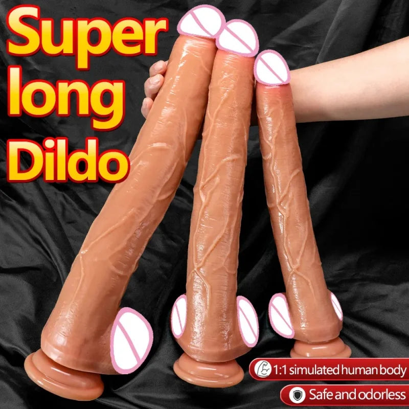 3 Sizes Realistic Large Dildo Silicone Super Big Penis Adult Products Sex Toys For Woman Men Long Anal Sex Toys Dick Suction Cup