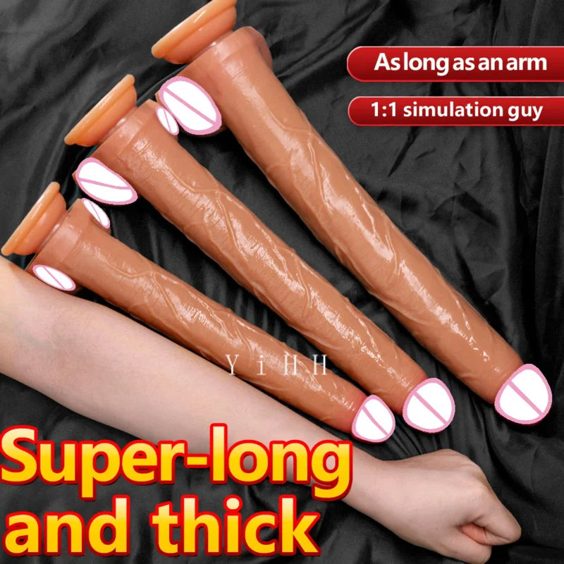 3 Sizes Realistic Large Dildo Silicone Super Big Penis Adult Products Sex Toys For Woman Men Long Anal Sex Toys Dick Suction Cup