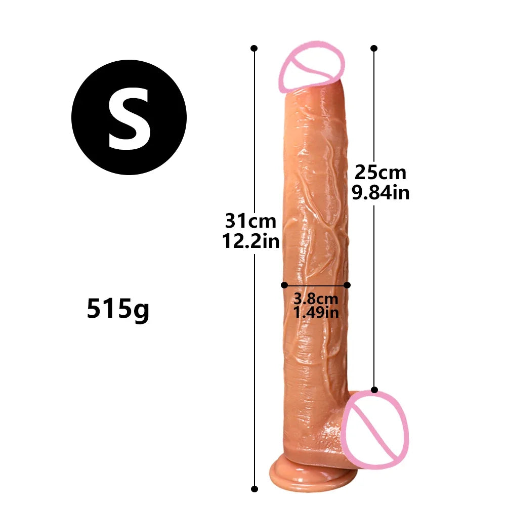 3 Sizes Realistic Large Dildo Silicone Super Big Penis Adult Products Sex Toys For Woman Men Long Anal Sex Toys Dick Suction Cup