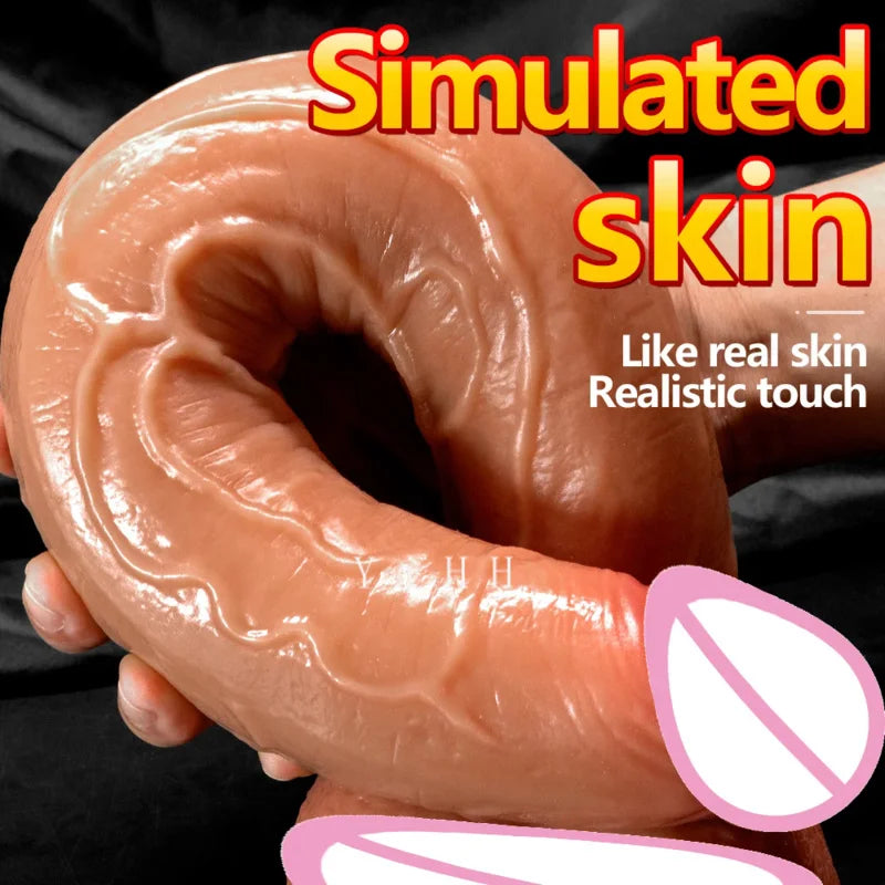 3 Sizes Realistic Large Dildo Silicone Super Big Penis Adult Products Sex Toys For Woman Men Long Anal Sex Toys Dick Suction Cup