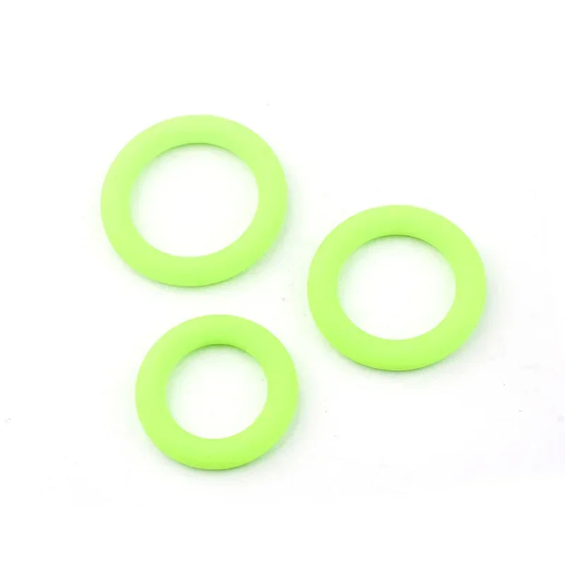 3 Sizes Silicone Cock Rings Male Delay Ejaculation Penis Lasting Erection Scrotum Testis Restraint Adult Game Sex Toys For Men