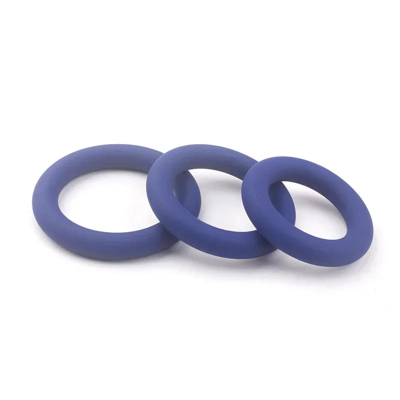 3 Sizes Silicone Cock Rings Male Delay Ejaculation Penis Lasting Erection Scrotum Testis Restraint Adult Game Sex Toys For Men