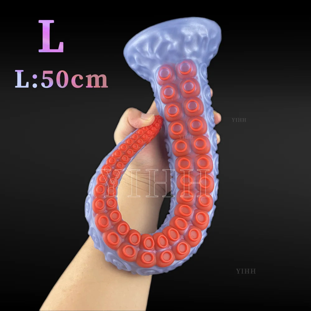 30/40/50cm Long Anal Plug Octopus Tentacles Dildo Soft Huge Butt Plug Anal Sex Toys For Women Men Prostate Massagers Adult 18+