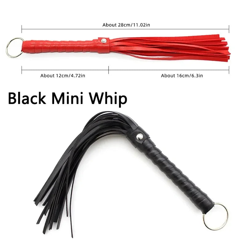 30-60CM SM Bondage Sex Toys Leather Whips Fetish BDSM Long Horse Riding Spanking Flirt Flogger Adult Games for Couples 3 Sizes