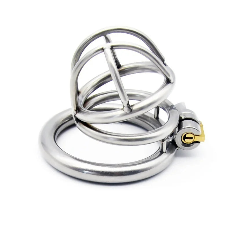 304 Stainless Steel 3 Size Bird Cock Cage Lock Adult Game Metal Male Chastity Belt Device Penis Ring Sex Toys for Men