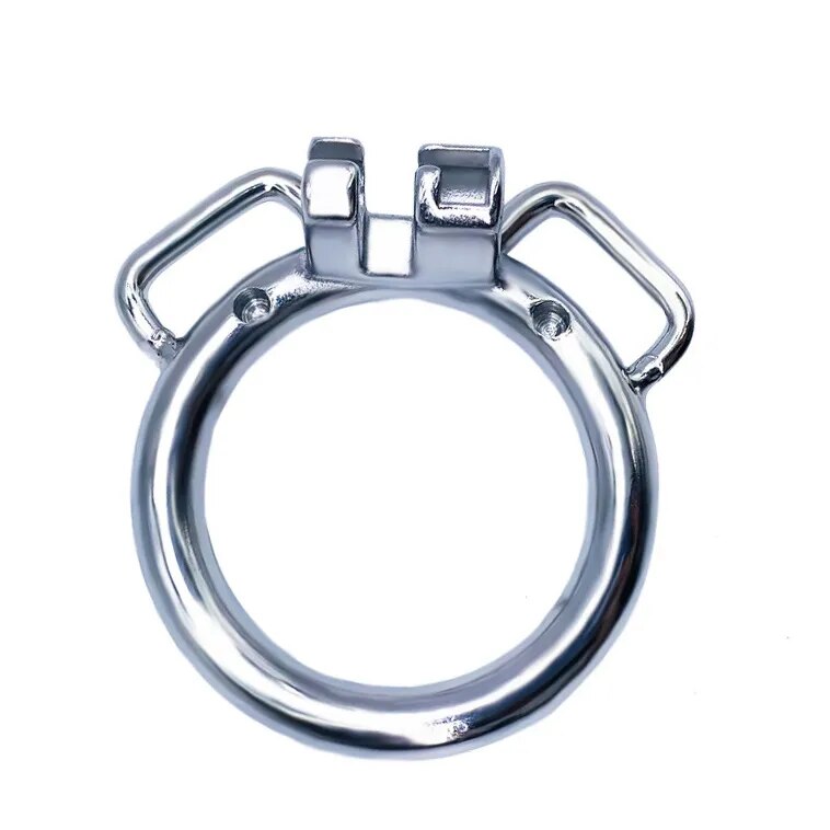 Stainless Steel Male Strap on Mini Chastity Device