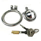 Stainless Steel Male Strap on Mini Chastity Device