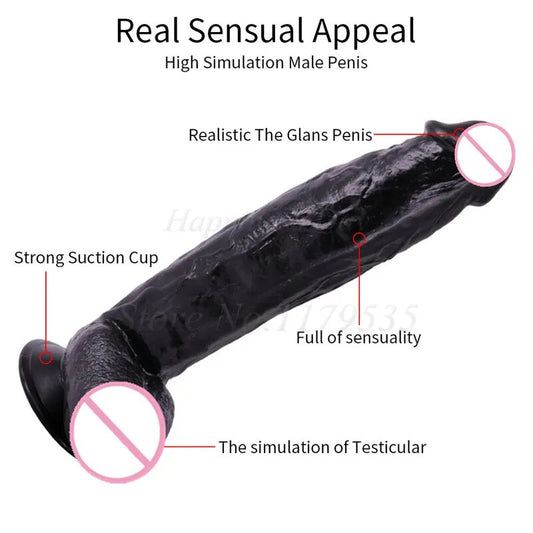 31cm*5.5cm New Skin feeling Realistic Penis Super Huge Big Dildo With Suction Cup Sex Toys for Woman Sex Female Masturbator Cock