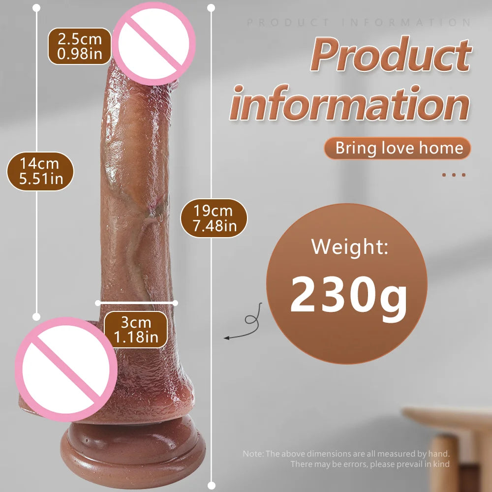 33CM Stiff Cock Realistic Silicone Dildo Super Large Dildo With Thick Penis Real Dong Powerful Suction Cup Sex Toy For Men Women