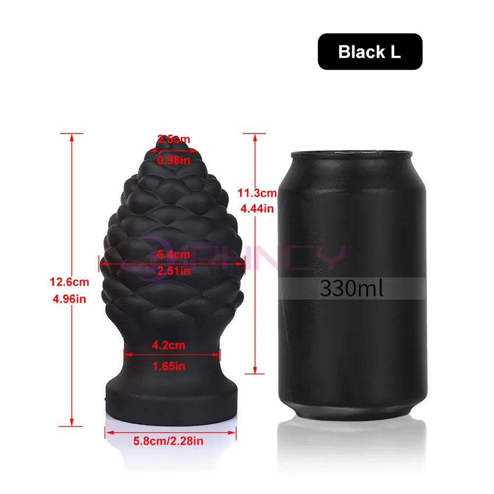 34-84mm Anal Plug Dildo Buttplug Sex Toys For Women/Men Masturbators Big Anal Toy Silicone Soft Butt Plug Anus Beads Sex Shop