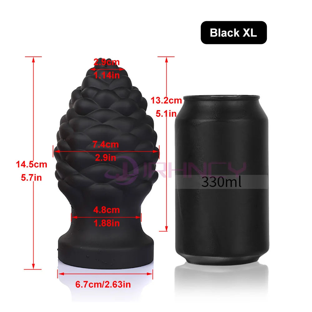 34-84mm Anal Plug Dildo Buttplug Sex Toys For Women/Men Masturbators Big Anal Toy Silicone Soft Butt Plug Anus Beads Sex Shop