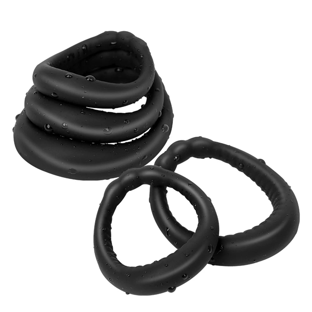 34mm/40mm/46mm Penis Ring Penis Trainer Delayed Ejaculation High Elasticity Durable Erection Ring Sex Toys For Men