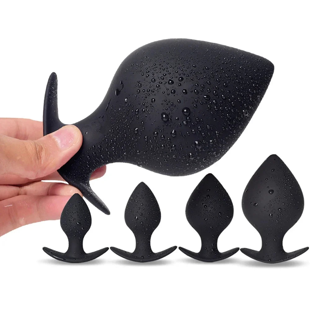 35-80mm Huge Anal Plug Anchor Base Silicone Anal Dilation Training Fisting Big ButtPlug for Man Prostate Massage Anal Sex Toy