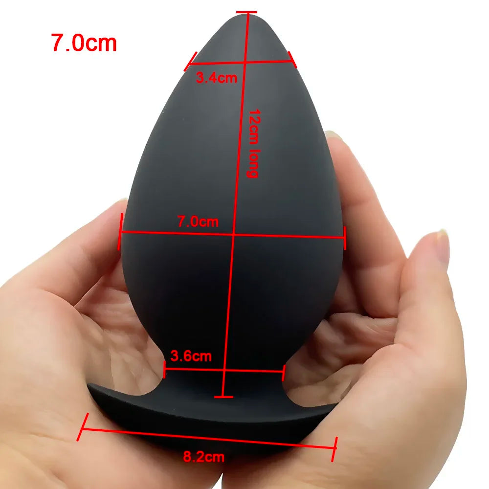 35-80mm Huge Anal Plug Anchor Base Silicone Anal Dilation Training Fisting Big ButtPlug for Man Prostate Massage Anal Sex Toy