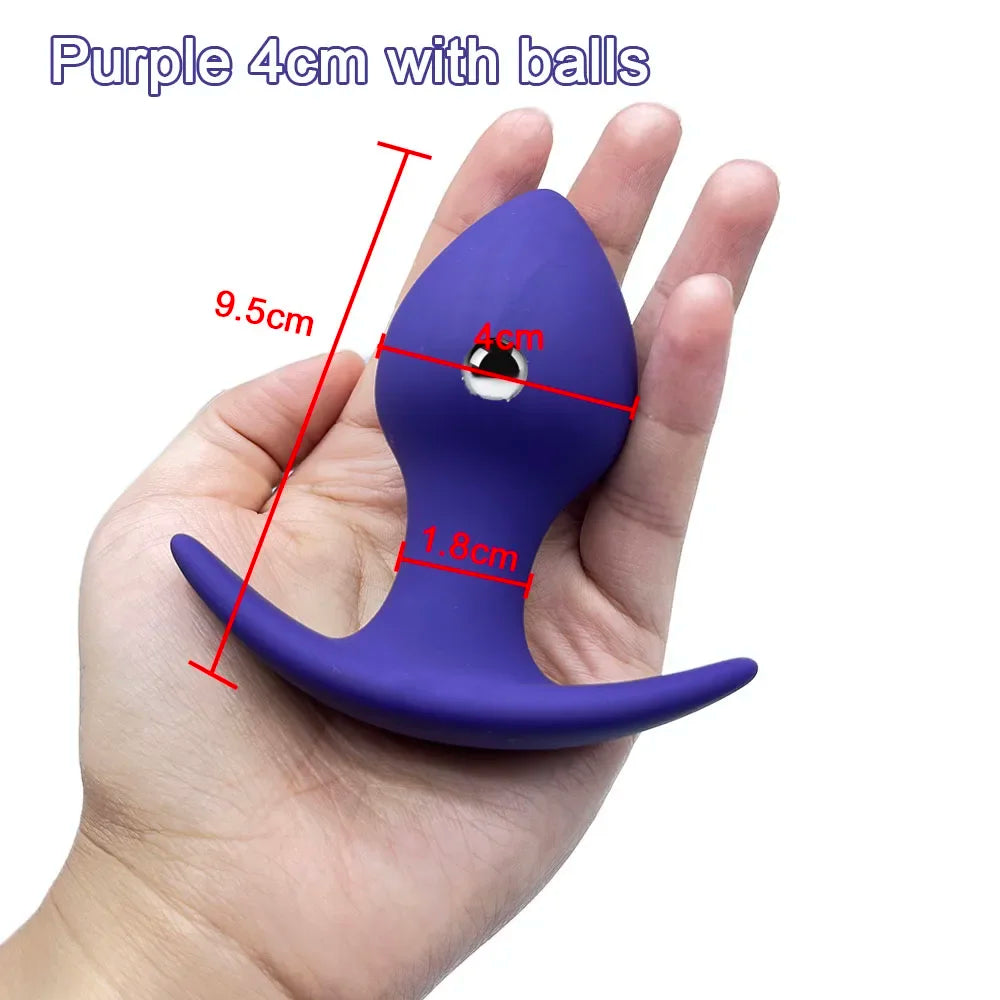 35-80mm Huge Anal Plug Anchor Base Silicone Anal Dilation Training Fisting Big ButtPlug for Man Prostate Massage Anal Sex Toy