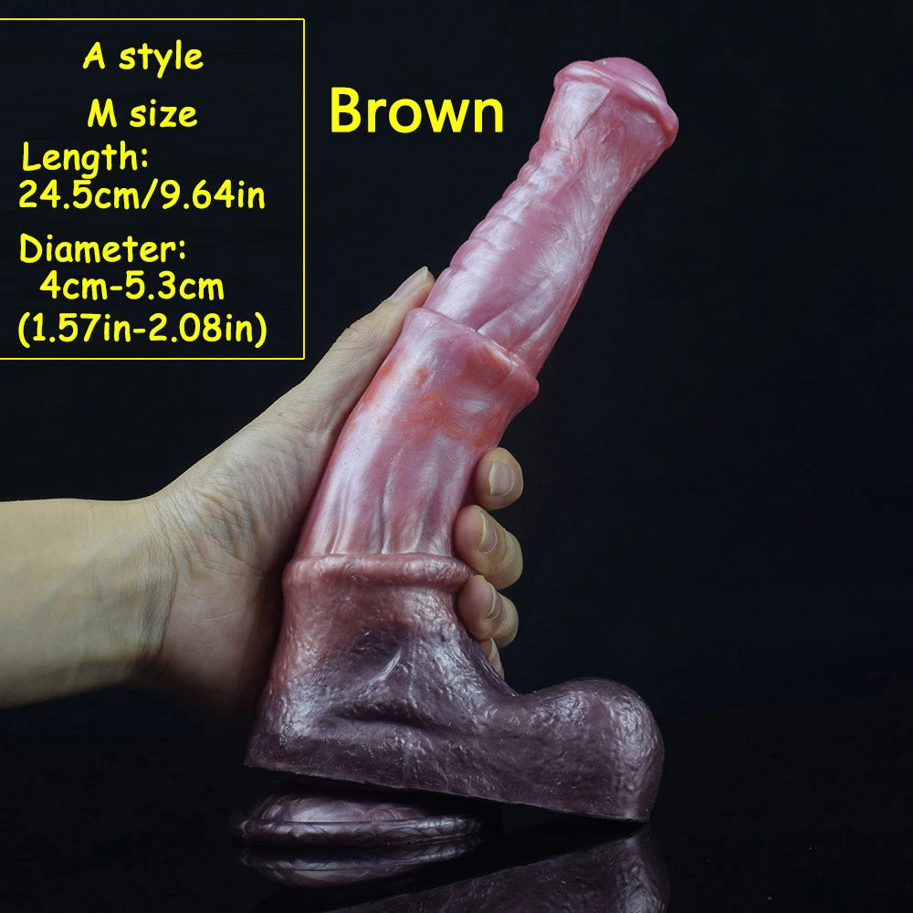 35cm Long Horse Dildo Large Realistic dildo Female Masturbators Silicone Anal Plug Sex Toys for Women FAAK Fake Penis Sex Shop