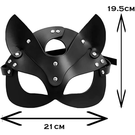 3PCS Cat Mask and Neck Collar Adult Sex Toys for Couples Bdsm Mask and Sex Whip Sexy Straps Sex Bondage PU Leathe Erotic Toys