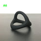 3PCS Durable Silicone Cock Rings Flash In The Night Lock Penis Ring Sex Toys For Men Male Delay Ejaculation Scrotum Lock Ring