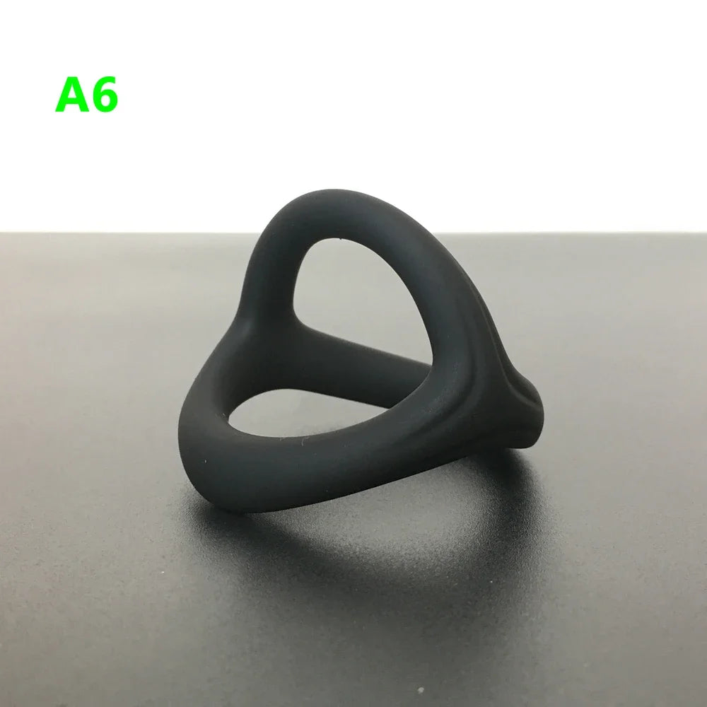 3PCS Durable Silicone Cock Rings Flash In The Night Lock Penis Ring Sex Toys For Men Male Delay Ejaculation Scrotum Lock Ring